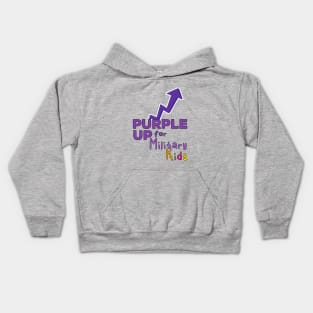 Purple Up for Military Children Kids Hoodie